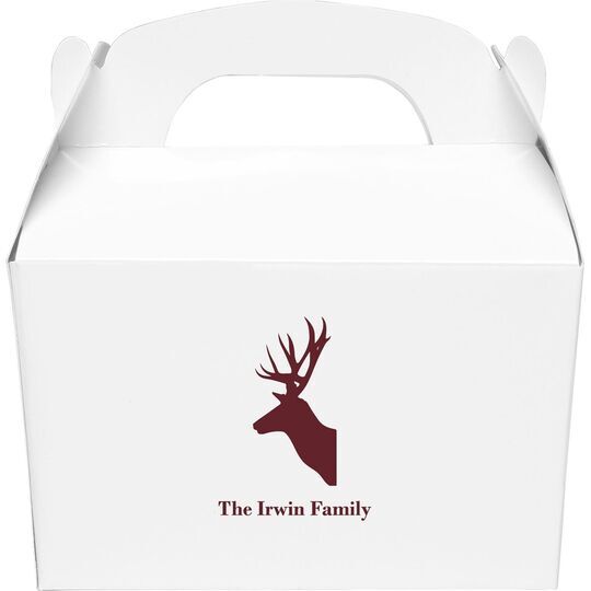 Deer Buck Gable Favor Boxes