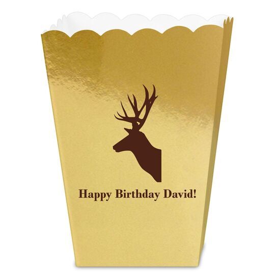 Deer Buck Mini Popcorn Boxes