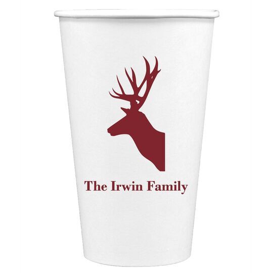 Deer Buck Paper Coffee Cups