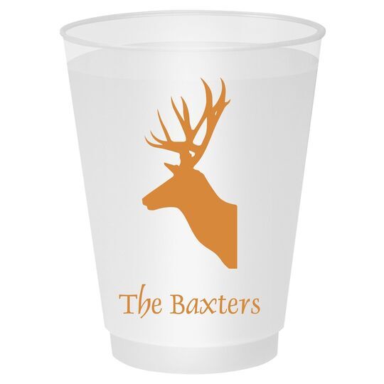 Deer Buck Shatterproof Cups