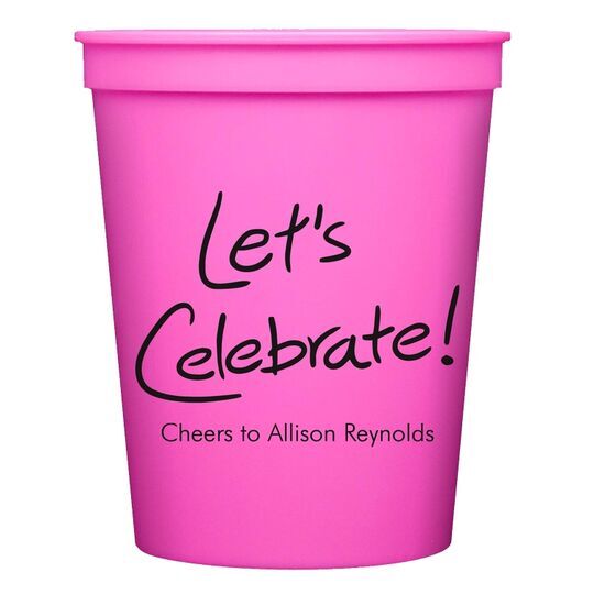 Fun Let's Celebrate Stadium Cups