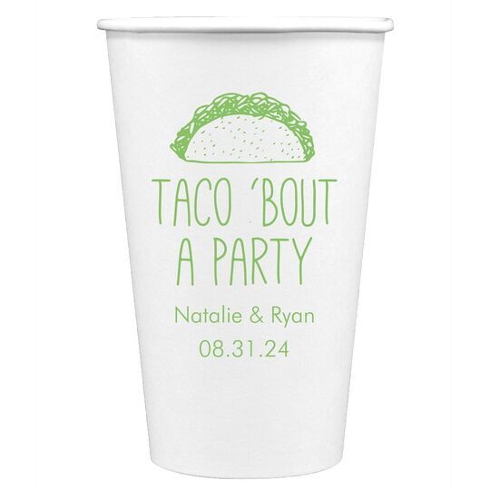 Taco Bout A Party Paper Coffee Cups