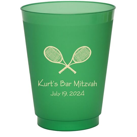 Tennis Colored Shatterproof Cups