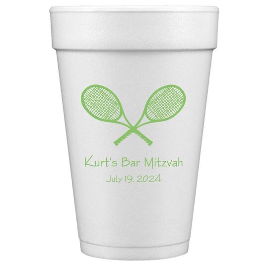 Tennis Styrofoam Cups