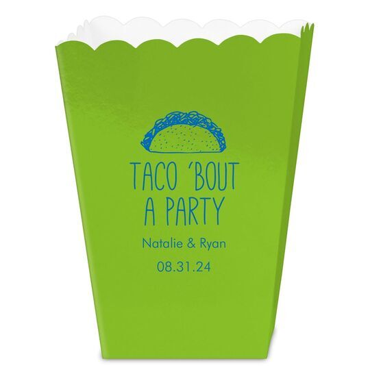 Taco Bout A Party Mini Popcorn Boxes