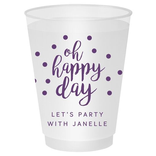 Confetti Dots Oh Happy Day Shatterproof Cups