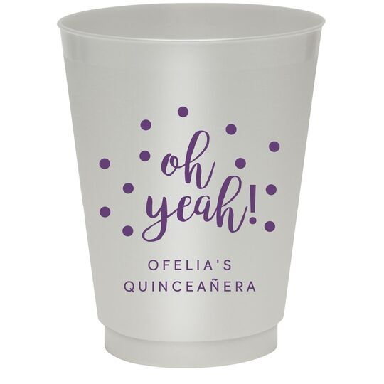 Confetti Dots Oh Yeah! Colored Shatterproof Cups