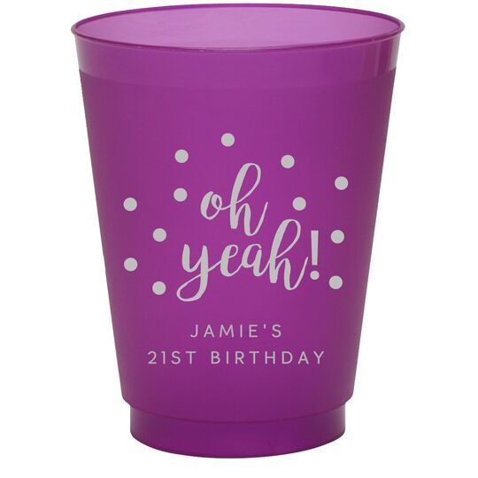 Confetti Dots Oh Yeah! Colored Shatterproof Cups