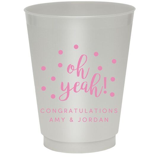 Confetti Dots Oh Yeah! Colored Shatterproof Cups