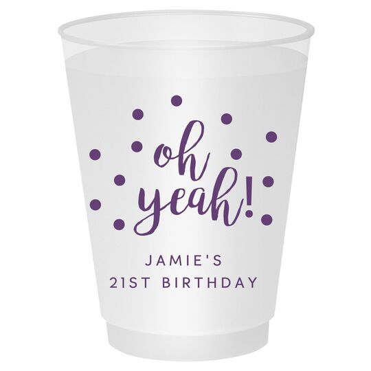 Confetti Dots Oh Yeah! Shatterproof Cups