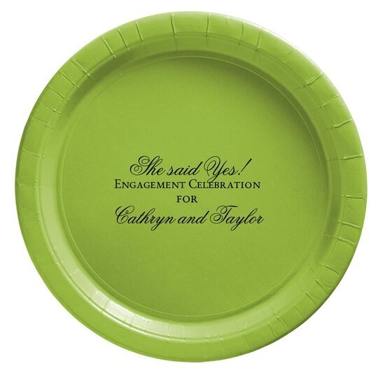 Basic Text of Your Choice Paper Plates