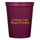 Basic Text of Your Choice Stadium Cups Image 1 of 3