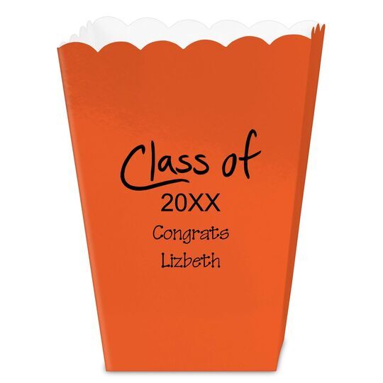 Pick Any Year of Fun Class of Mini Popcorn Boxes