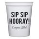Bold Sip Sip Hooray Stadium Cups Image 3 of 4