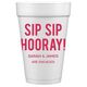 Bold Sip Sip Hooray Styrofoam Cups Image 4 of 4
