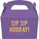 Bold Sip Sip Hooray Gable Favor Boxes Image 1 of 4