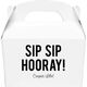 Bold Sip Sip Hooray Gable Favor Boxes Image 2 of 4