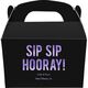 Bold Sip Sip Hooray Gable Favor Boxes Image 3 of 4