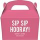 Bold Sip Sip Hooray Gable Favor Boxes Image 4 of 4