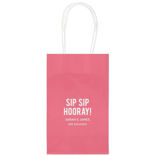 Bold Sip Sip Hooray Medium Twisted Handled Bags