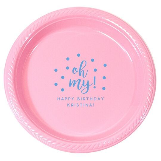 Confetti Dots Oh My Plastic Plates