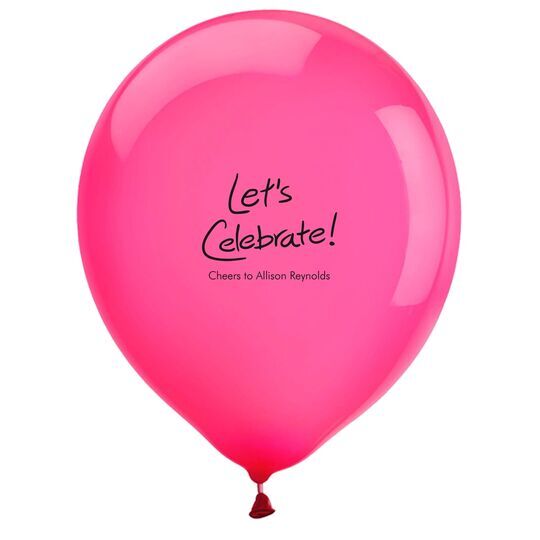 Fun Let's Celebrate Latex Balloons