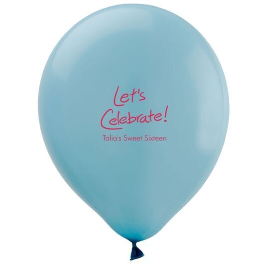 Fun Let's Celebrate Latex Balloons