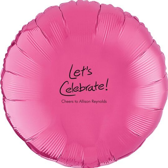 Fun Let's Celebrate Mylar Balloons