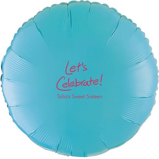 Fun Let's Celebrate Mylar Balloons