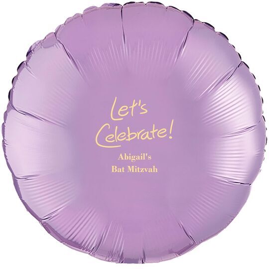 Fun Let's Celebrate Mylar Balloons