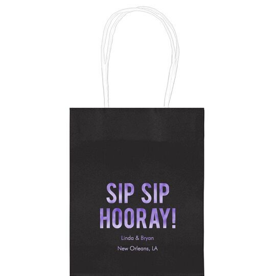 Bold Sip Sip Hooray Mini Twisted Handled Bags