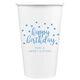 Confetti Dots Happy Birthday Paper Coffee Cups Image 3 of 4