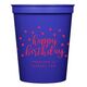 Confetti Dots Happy Birthday Stadium Cups Image 3 of 4