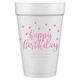 Confetti Dots Happy Birthday Styrofoam Cups Image 1 of 4