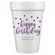 Confetti Dots Happy Birthday Styrofoam Cups Image 2 of 4