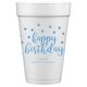 Confetti Dots Happy Birthday Styrofoam Cups Image 4 of 4