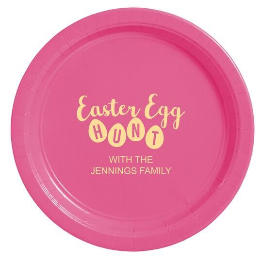 Easter Egg Hunt Paper Plates