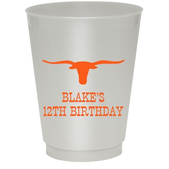 Longhorn Colored Shatterproof Cups