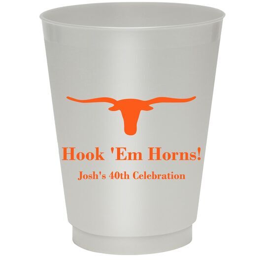 Longhorn Colored Shatterproof Cups