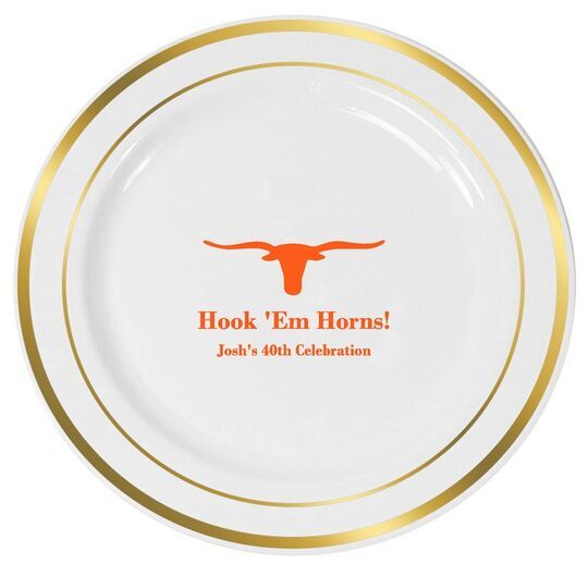 Longhorn Premium Banded Plastic Plates