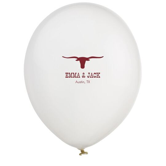 Longhorn Latex Balloons