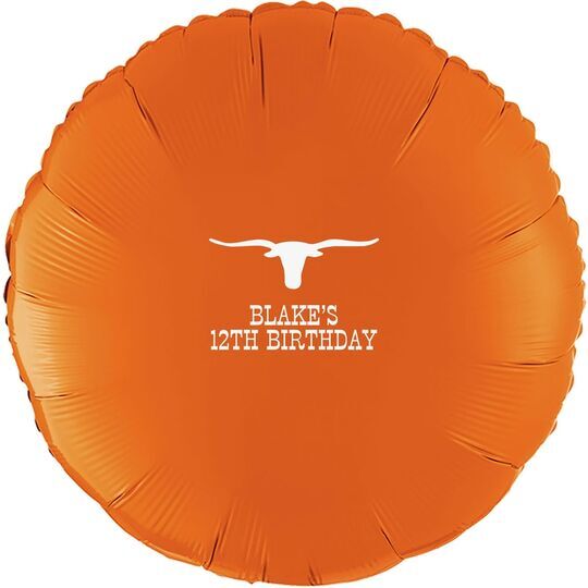 Longhorn Mylar Balloons