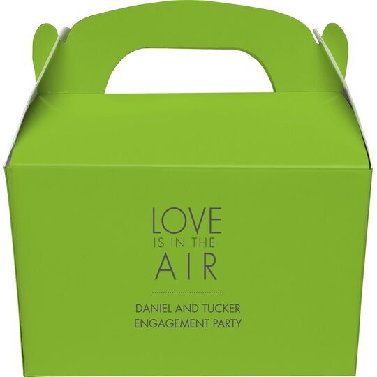 Love is in the Air Gable Favor Boxes