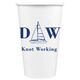 Sailboat Initials Paper Coffee Cups Image 1 of 2