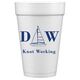 Sailboat Initials Styrofoam Cups Image 1 of 2