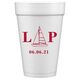 Sailboat Initials Styrofoam Cups Image 2 of 2