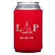 Sailboat Initials Collapsible Huggers Image 2 of 2