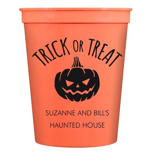 Trick or Treat Pumpkin Stadium Cups