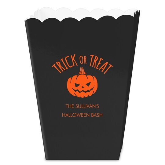 Trick or Treat Pumpkin Mini Popcorn Boxes