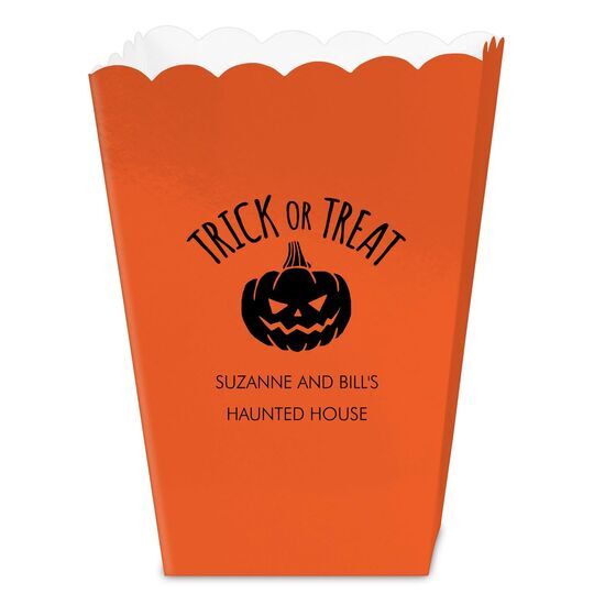 Trick or Treat Pumpkin Mini Popcorn Boxes